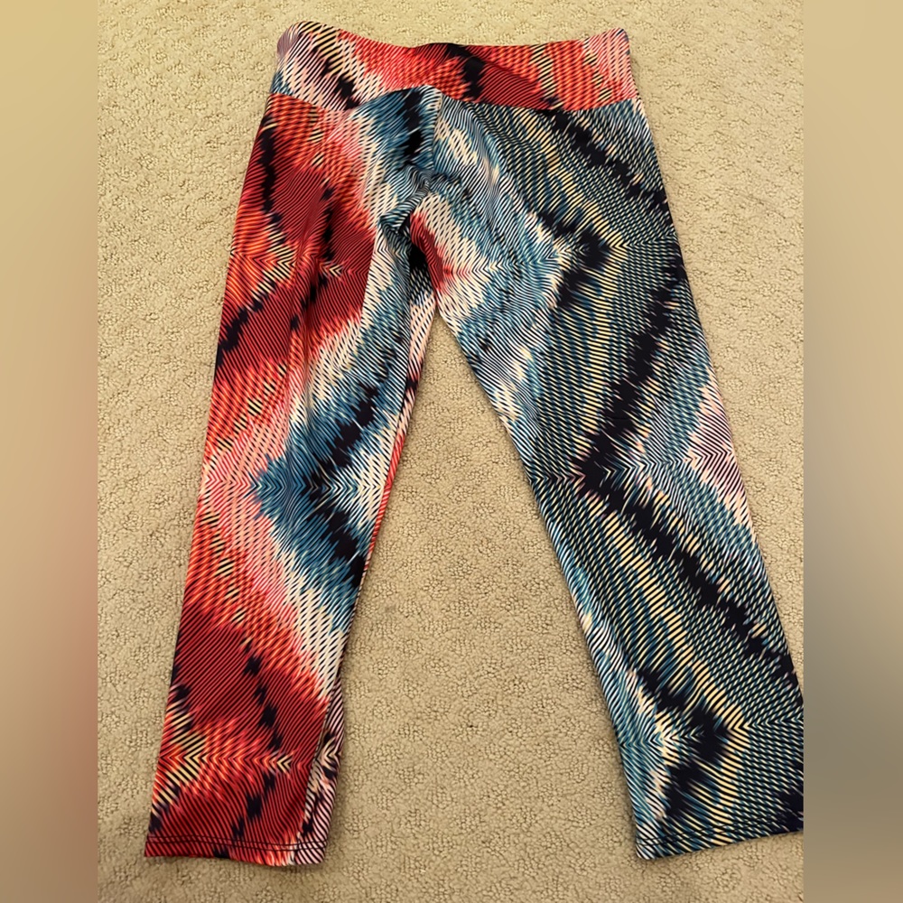 Onzi Multi Colored Pattern Leggings - image 5